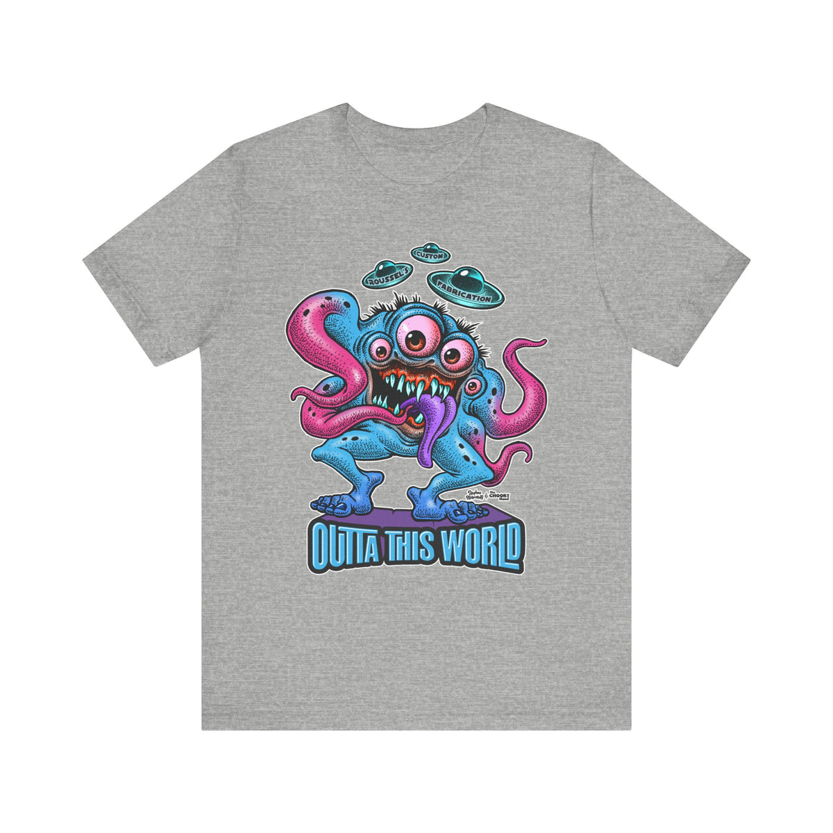 Monster Tee with Our Newest Monster Lan Roussel Bella Canvas Tee Modern Fitted T-Shirt