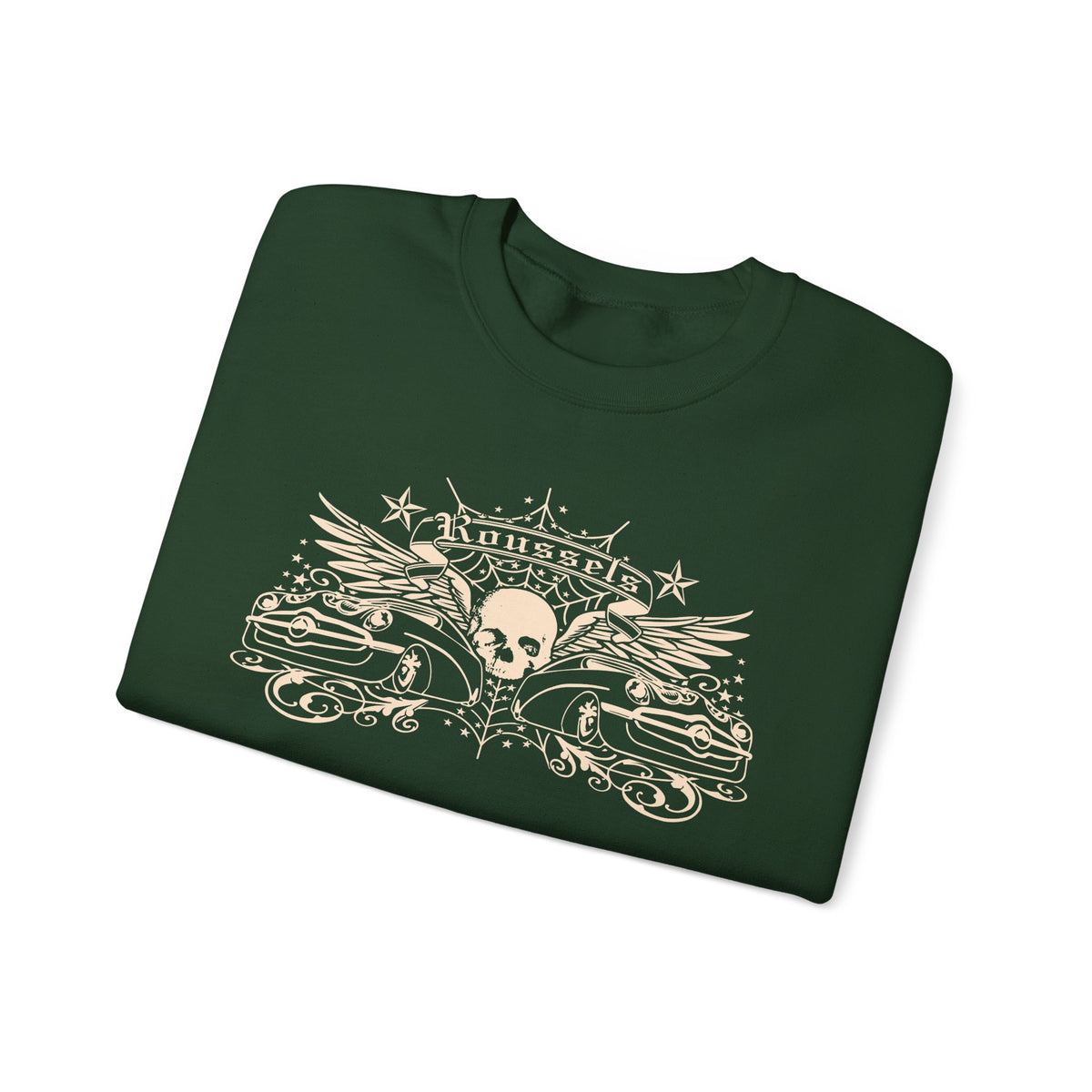 Vintage Roussel's Skull Unisex Sweatshirt: Ian's Original Logo